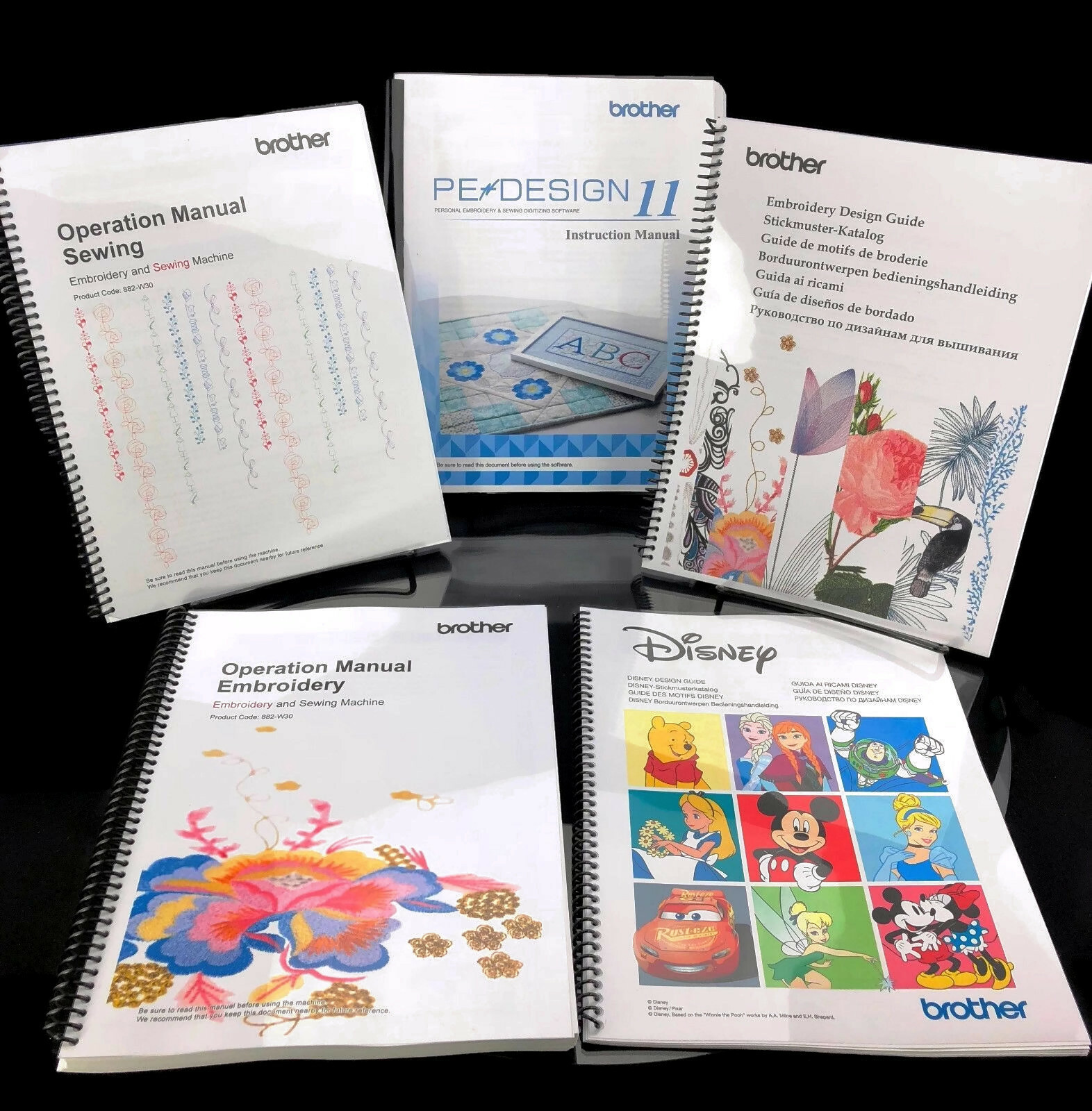 Brother Luminaire XP1 and Brother Pe Design 11- Five Manual Bundle 