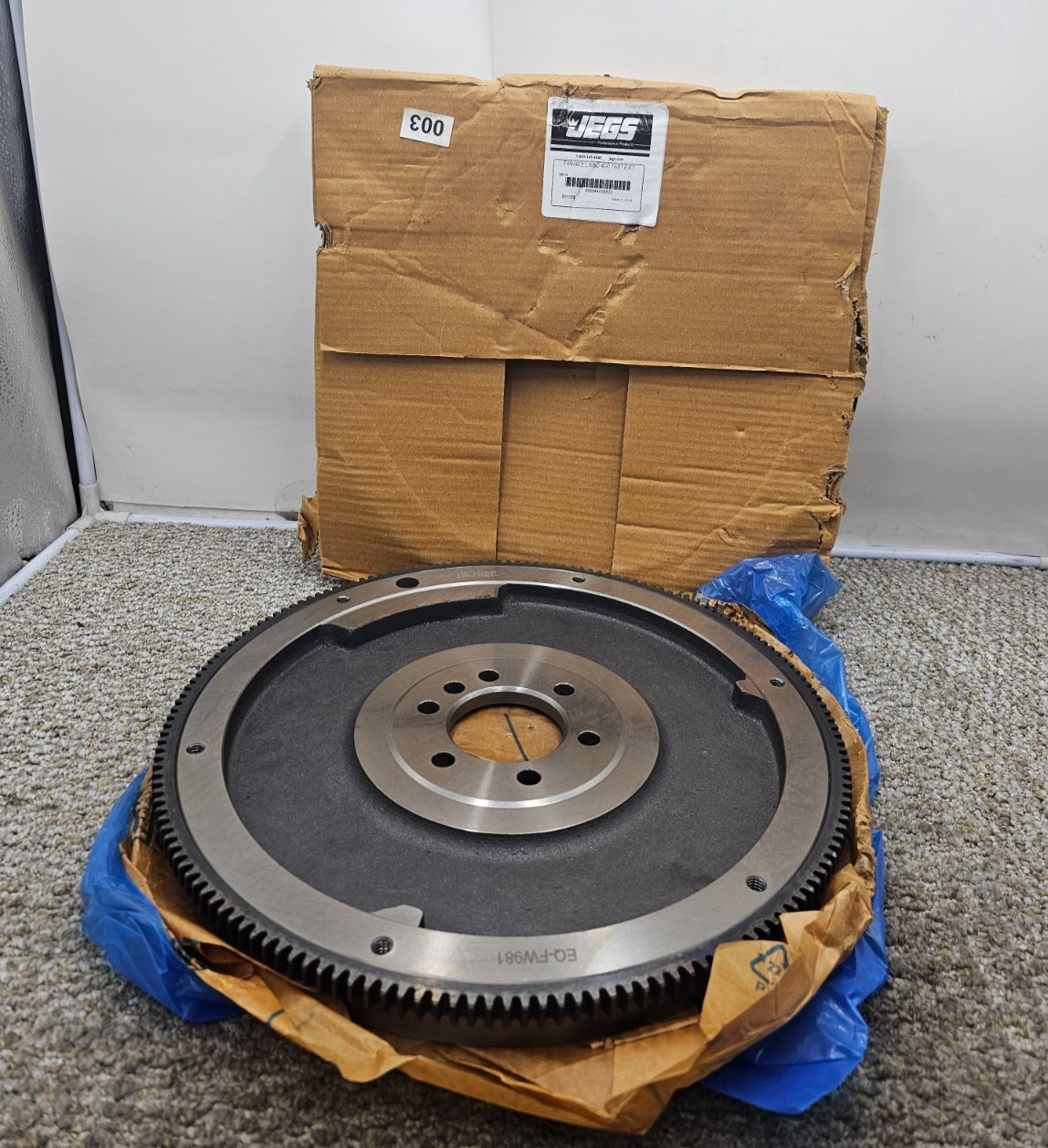 JEGS 601255 Flywheel for 1970-1980 Small Block Chevy 400, 168-Tooth