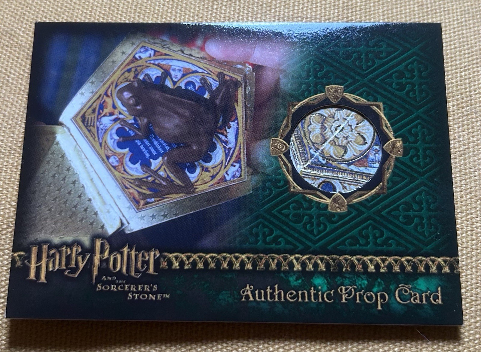 Really Rare Authentic Prop Card: Chocolate Frog . Sorcerer’s Stone . 013/127