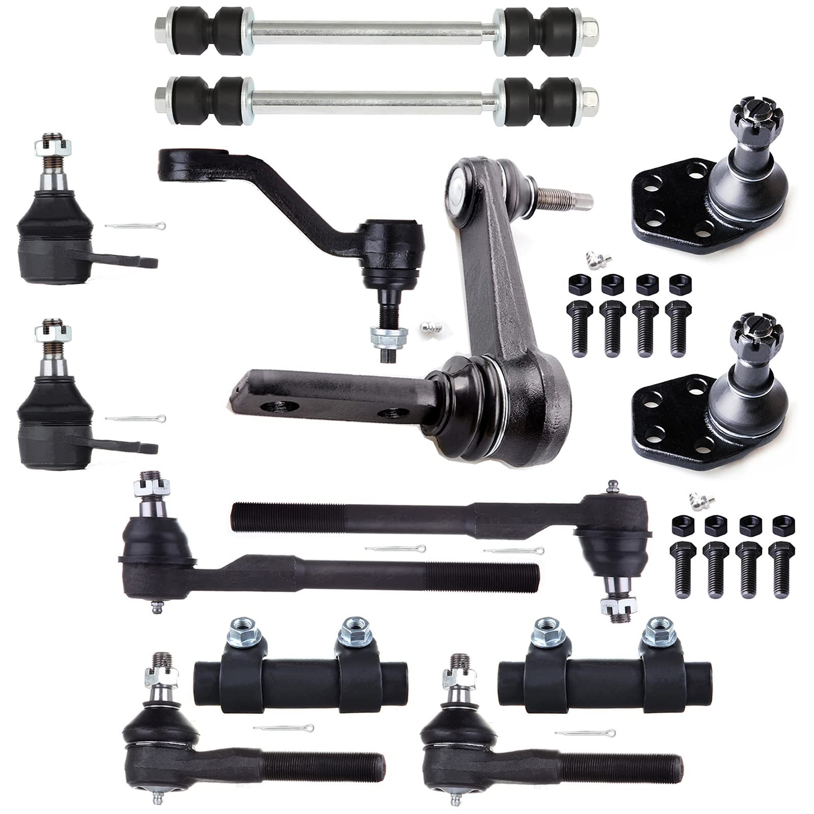 14Pcs Front Suspension Kit for Dodge Ram 2500 2000-2002 Tie Rod Ball Joint Idler