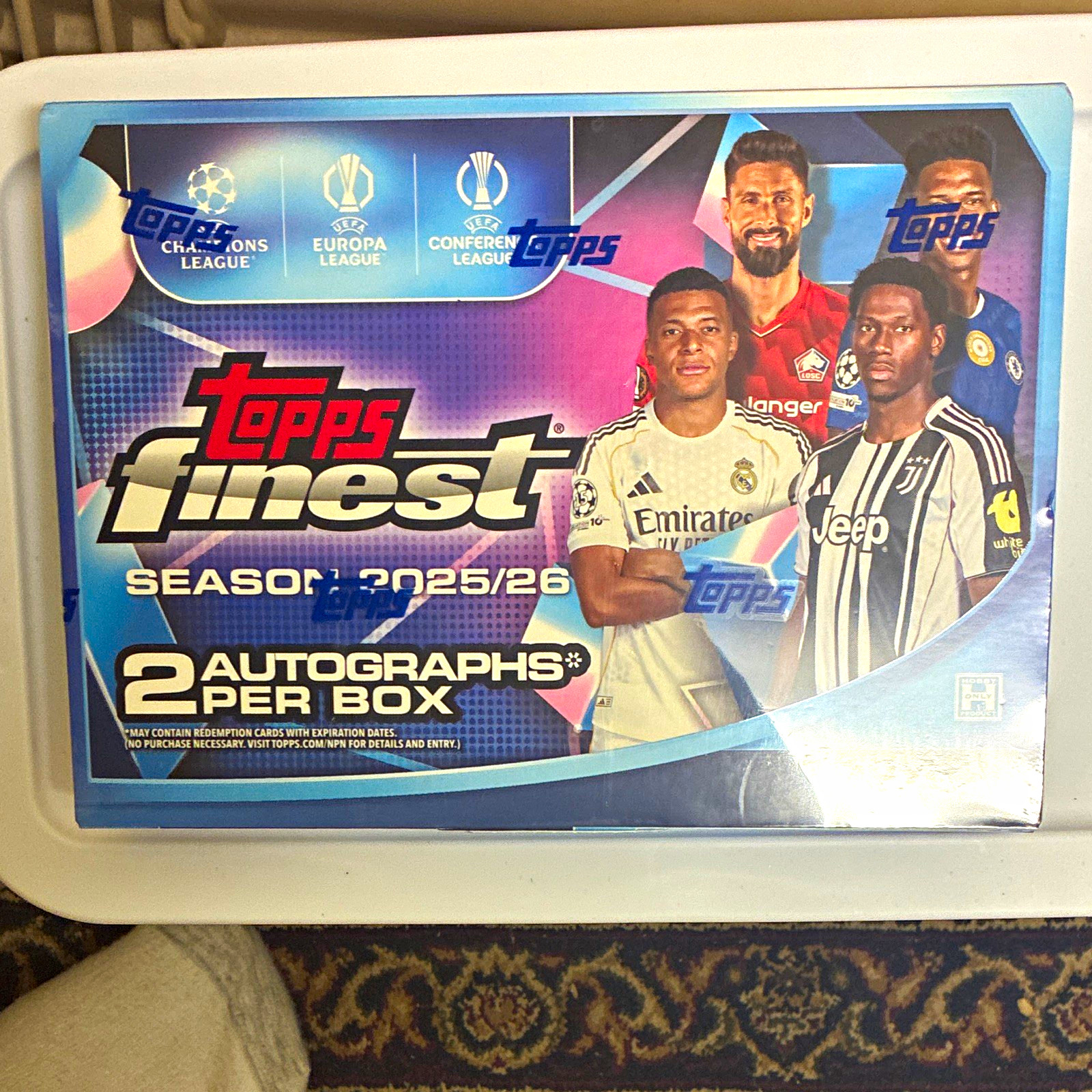 Topps Finest 25/26 UEFA Champions League Soccer hobby Box 2 Autographs