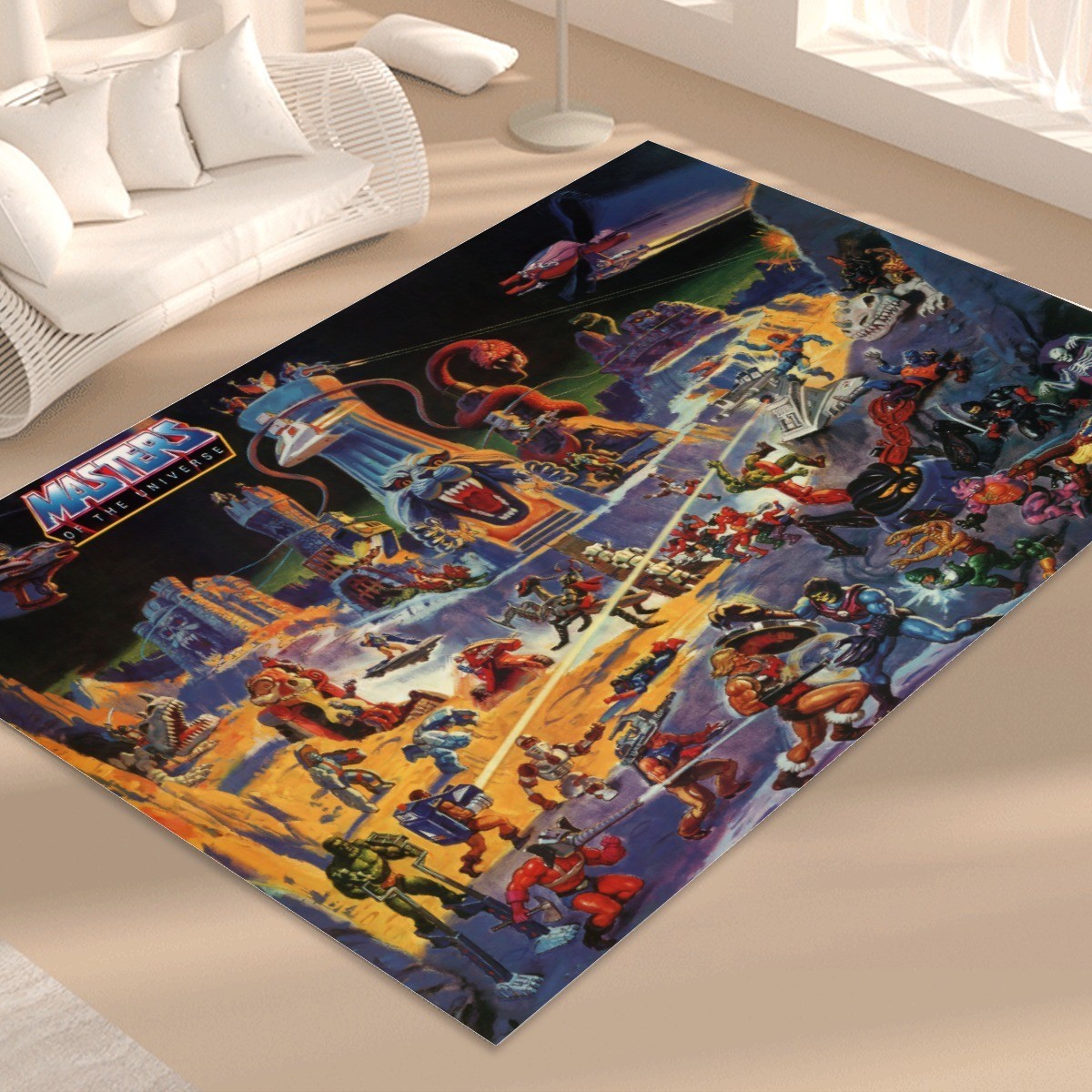 Masters OfTheUniverse Print Foldable Rectangular Floor Mat Rugs Anti-Skid Carpet