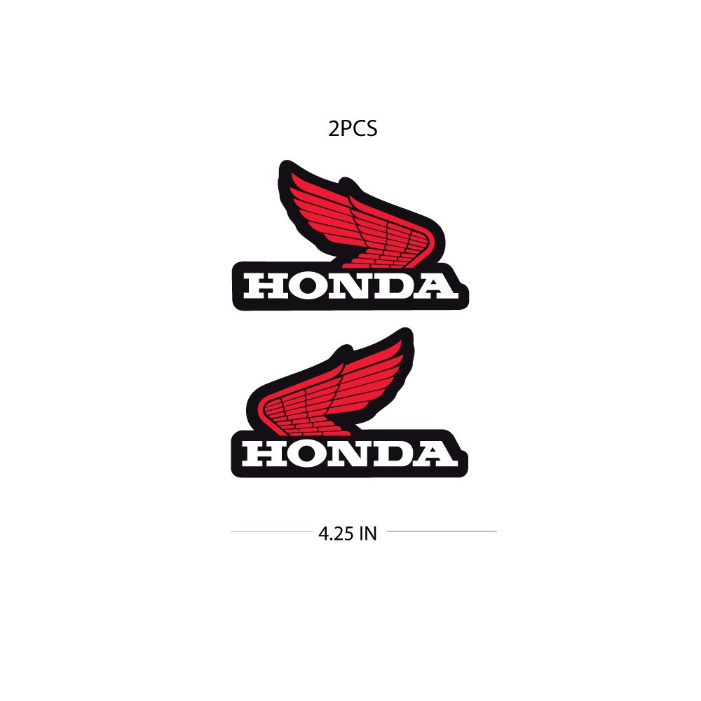Honda Wing Logo Tank Window Sticker Decal 21mil weather proof laminated Gloss