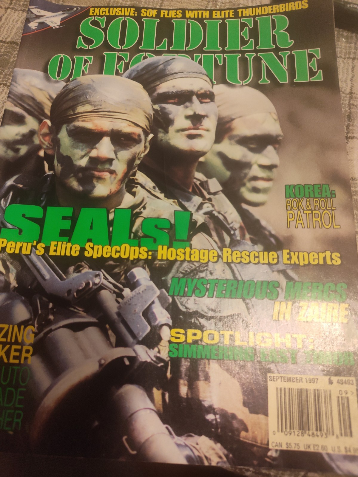 SOF Soldier of Fortune Magazine  September 1997 Excellent Read  