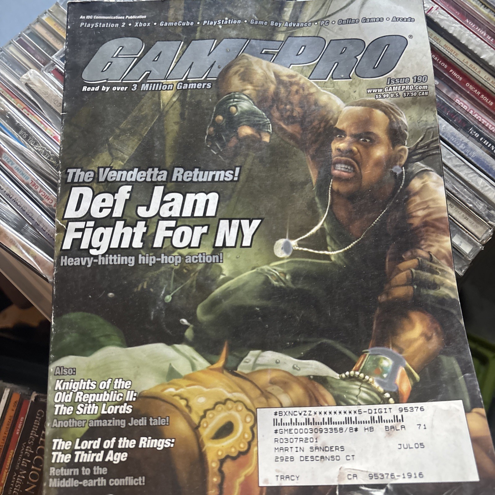 GamePro Issue 190 Def Jam Fight for NY Magazine Cover PS2 Xbox GameCube GamePro Issue 190 Def Jam Fight for NY Magazine Cover PS2 Xbox GameCube