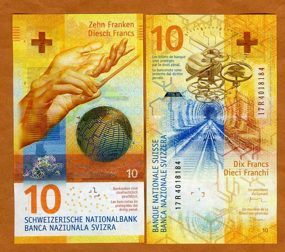 Switzerland, 10 Francs, 2016-2017, P-75, Hybrid Polymer, UNC Spectacular