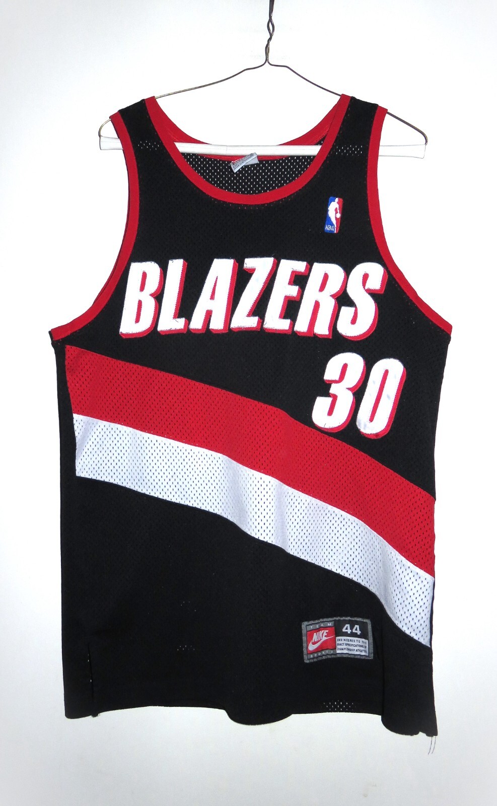 Authentic Nike Portland Trail Blazers Rasheed Wallace Black Jersey 44 Large L