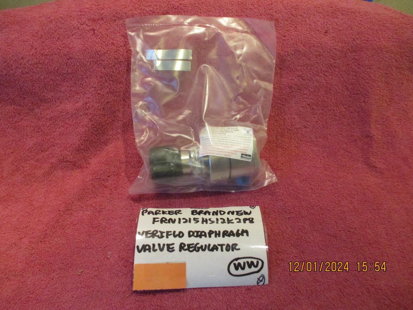 PARKER FRN1215HS12K2P8 BRAND NEW VERIFLO DIAPHRAGM VALVE REGULATOR 