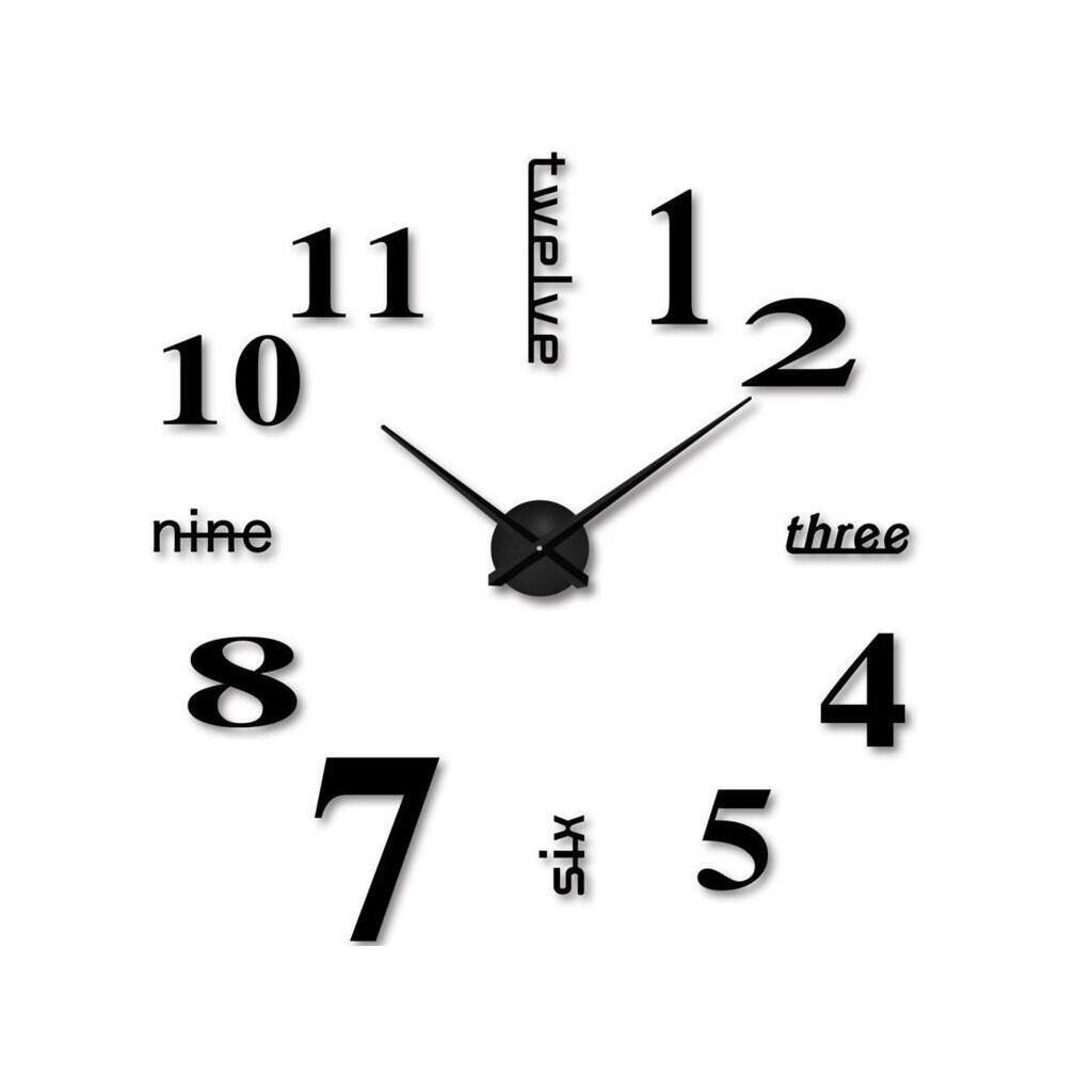 Modern DIY Large Wall Clock 3D Mirror Surface Sticker Big Number Watch Decor New Modern DIY Large Wall Clock 3D Mirror Surface Sticker Big Number Watch Decor New