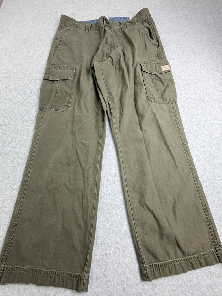 RedHead Mens Cargo Pants 35x30 Olive Cotton Outdoor Gear Straight Leg