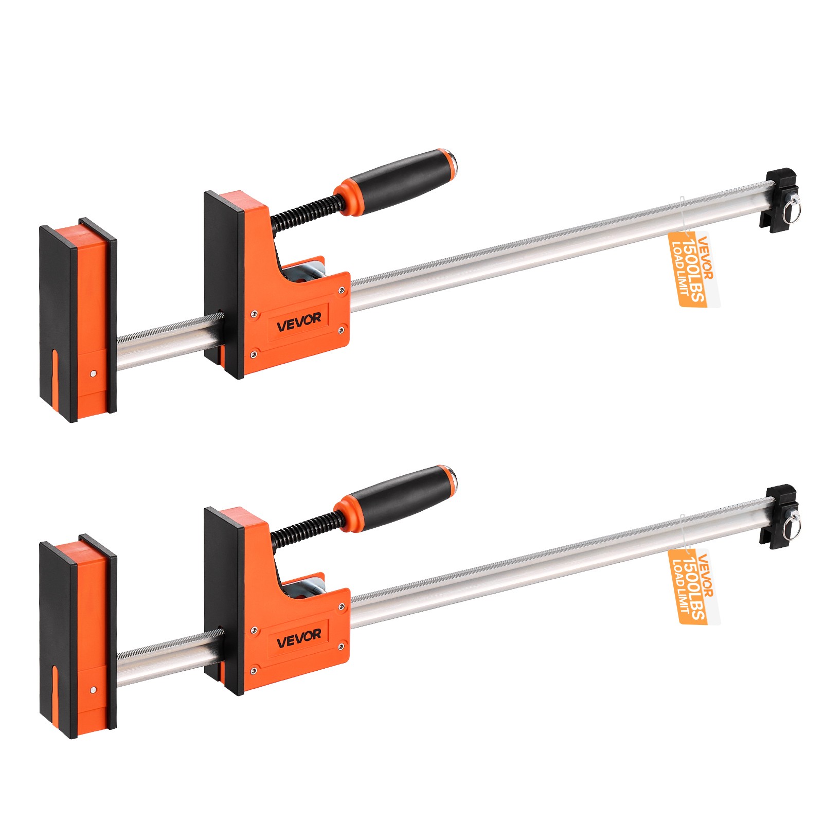VEVOR Bar Clamps for Woodworking 2-Pack 36in Parallel F Clamp Set Even Pressure