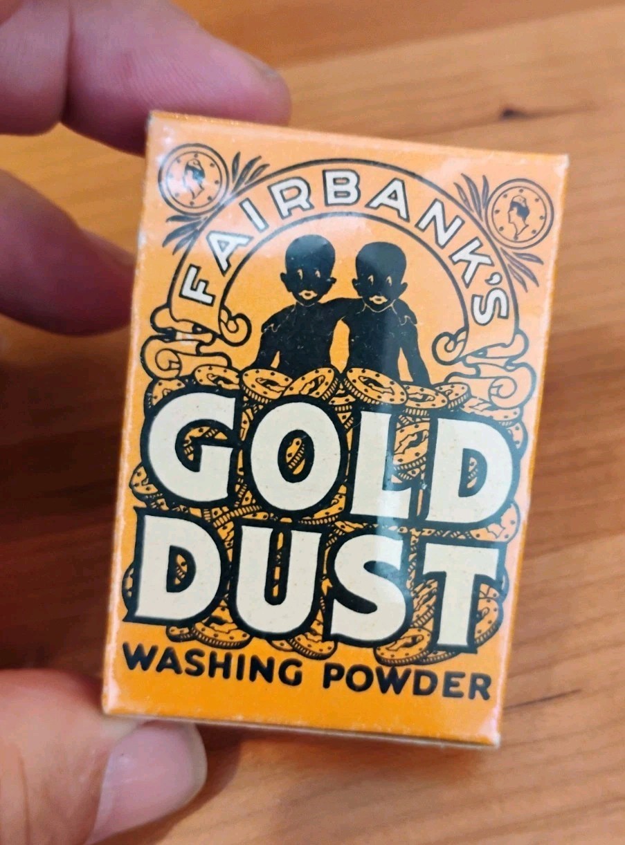 Vtg 1930s Fairbanks Gold Dust Washing Powder Box NOS Vintage Sample Vtg 1930s Fairbanks Gold Dust Washing Powder Box NOS Vintage Sample