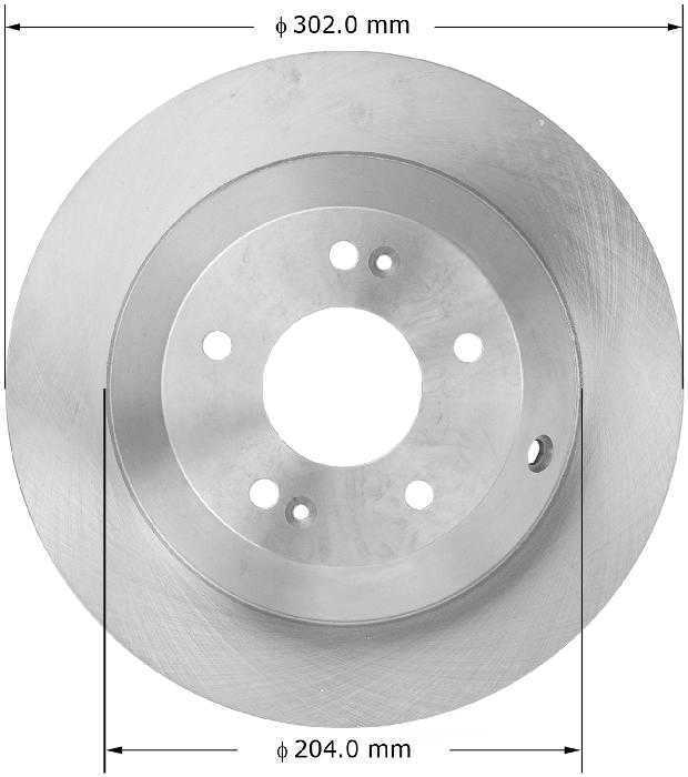 Disc Brake Rotor Bendix PRT6037