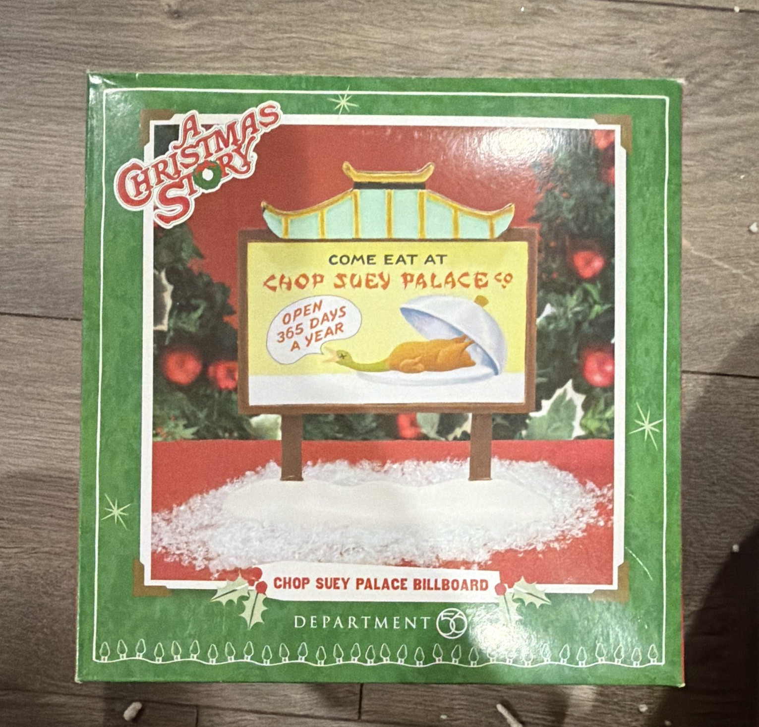 Department 56 A Christmas Story Chop Suey Palace Billboard Figurine Boxed