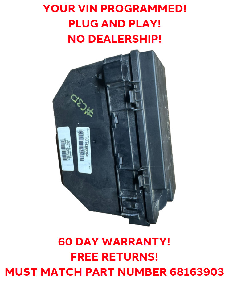 2013 Jeep Wrangler OEM Rebuilt TIPM 68163903 \