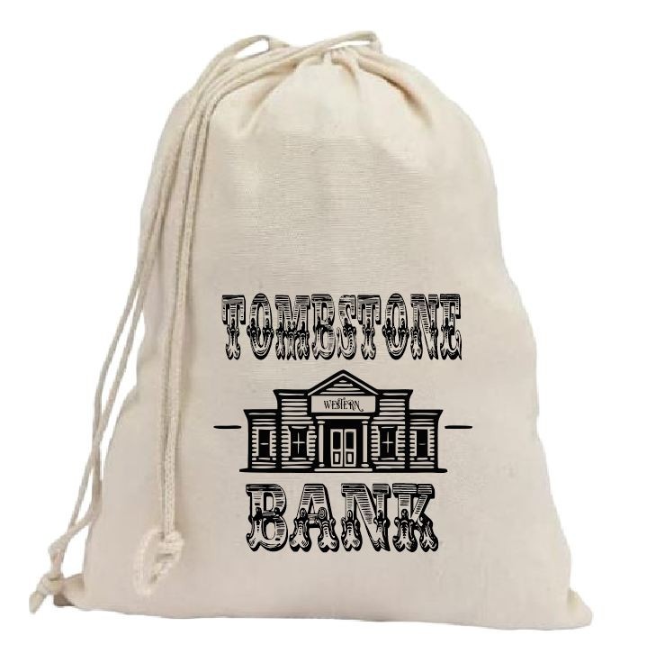 Canvas Bag Vintage Style Tombstone Bank Bag CB01