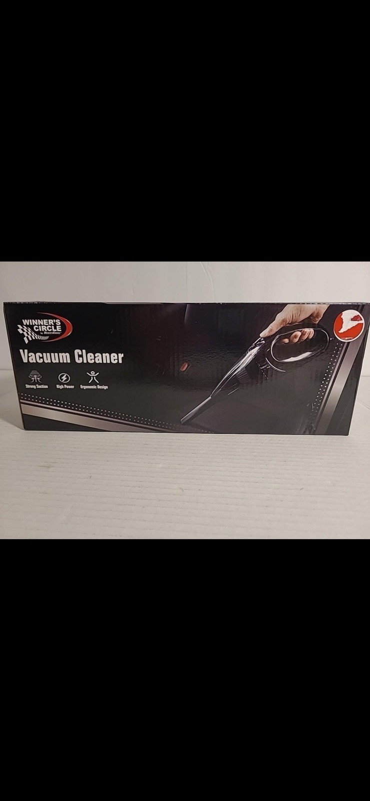 Winner's Circle Handheld Vacuum Cleaner Ergonomic Design Black Winner's Circle Handheld Vacuum Cleaner Ergonomic Design Black