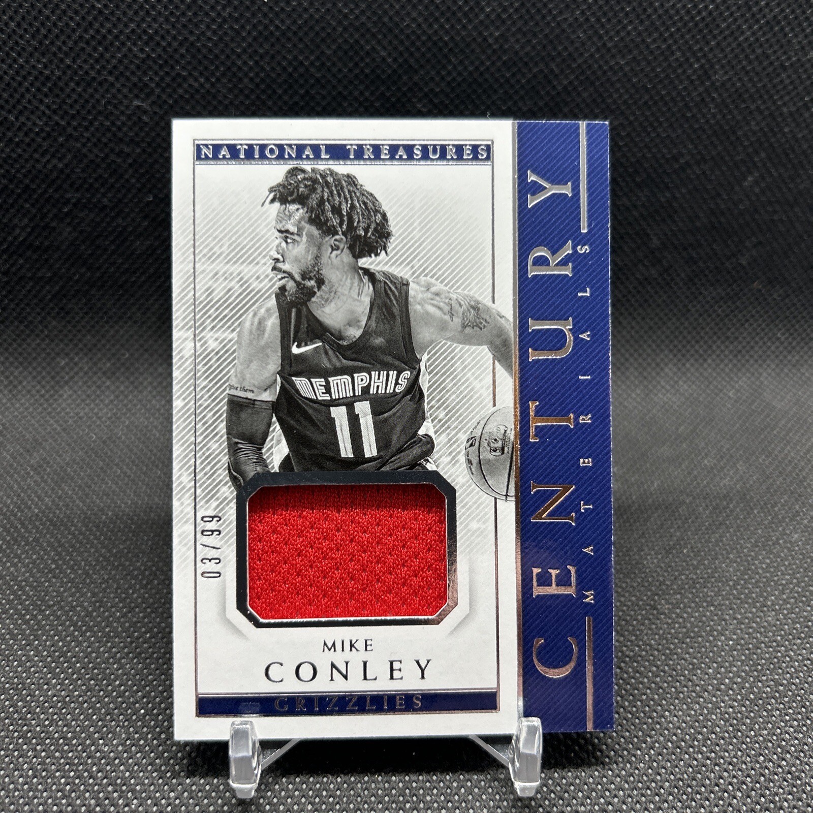 2017-18 Panini National Treasures Century Materials /99 Mike Conley #CTM-66 2017-18 Panini National Treasures Century Materials /99 Mike Conley #CTM-66