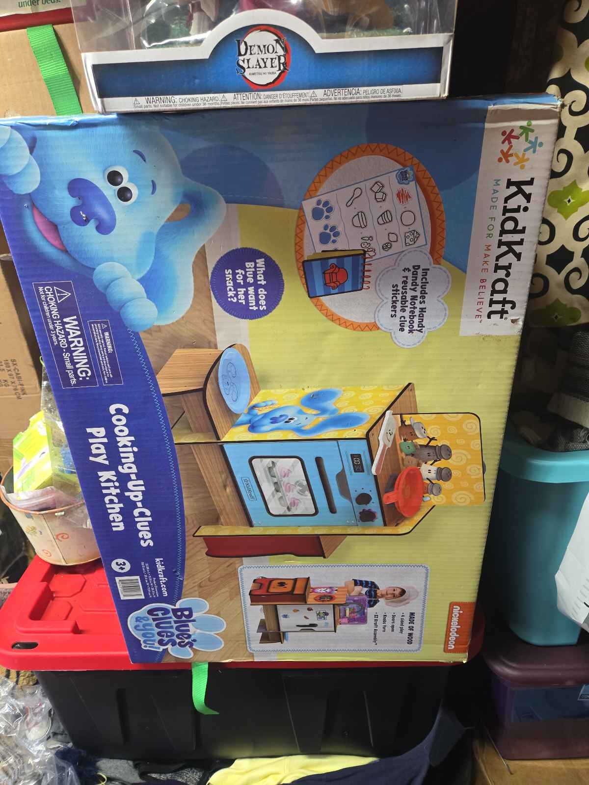 KidKraft Blue\'s Clues & You Wooden Play Kitchen Set KidKraft Blue\'s Clues & You Wooden Play Kitchen Set