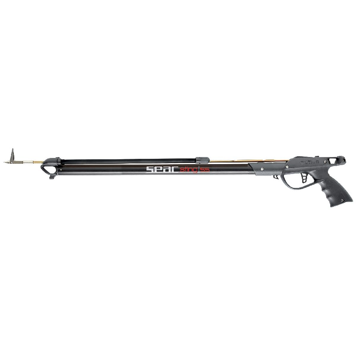 Seac Sting, Rubber Spearfishing Sling Speargun, Made in Italy, 55 cm, Black