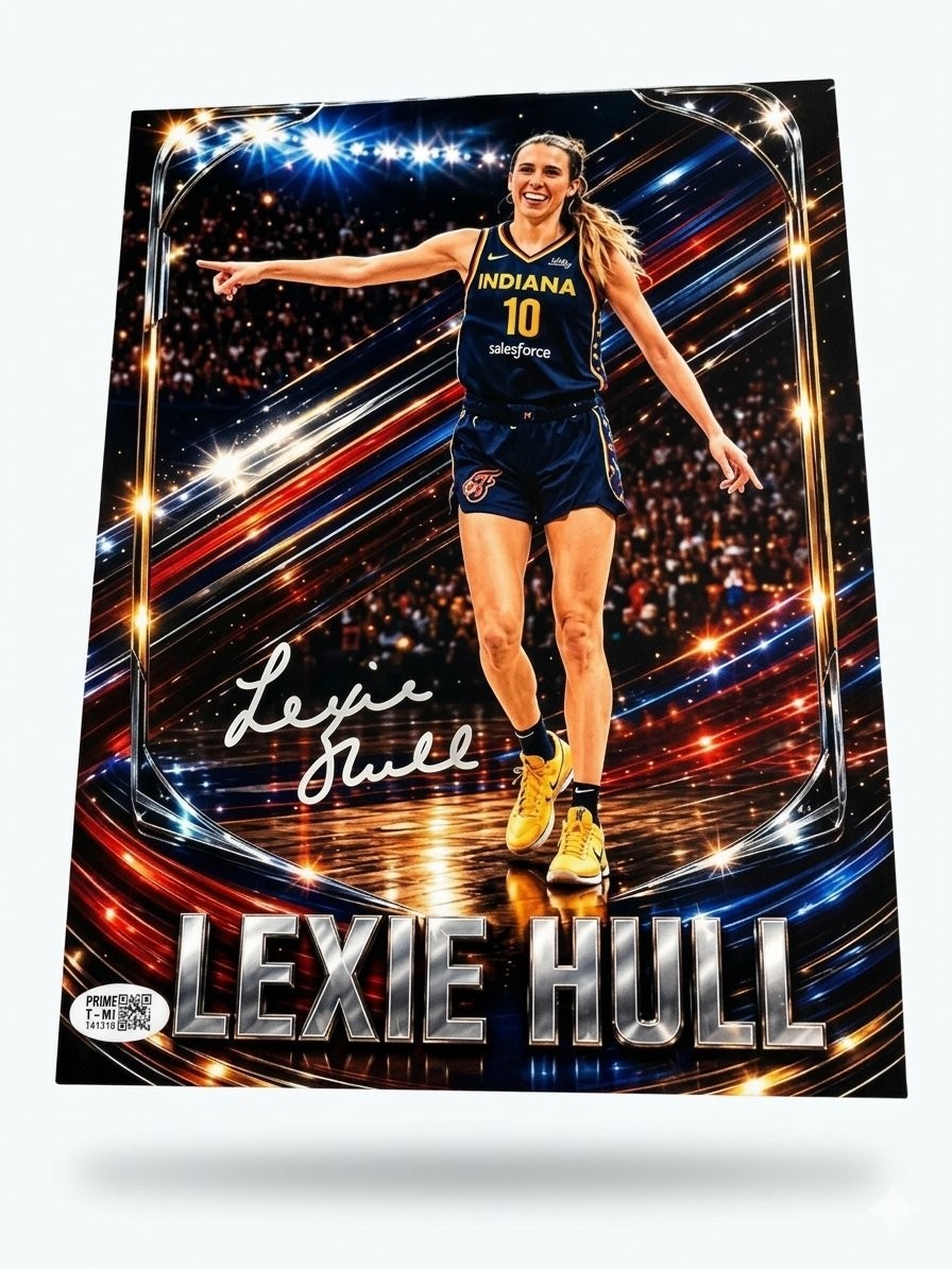 Lexie Hull Autographed 8x10 Photo #10 Indiana Fever WNBA Prime Time Certified
