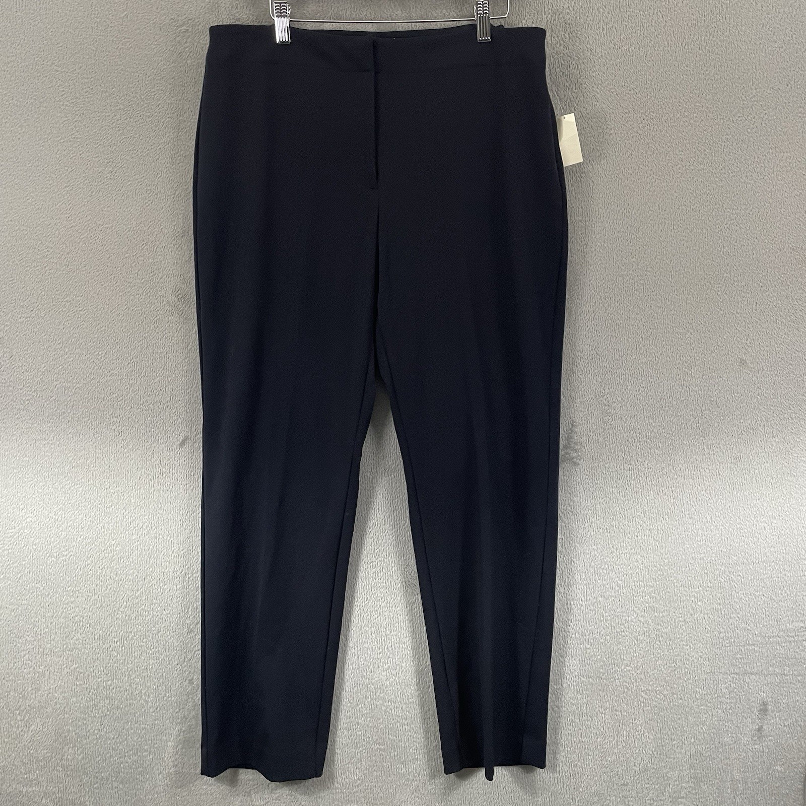 Talbots Heritage Pants Womens 14W Blue Mid Rise Zip Stretch Preppy Talbots Heritage Pants Womens 14W Blue Mid Rise Zip Stretch Preppy