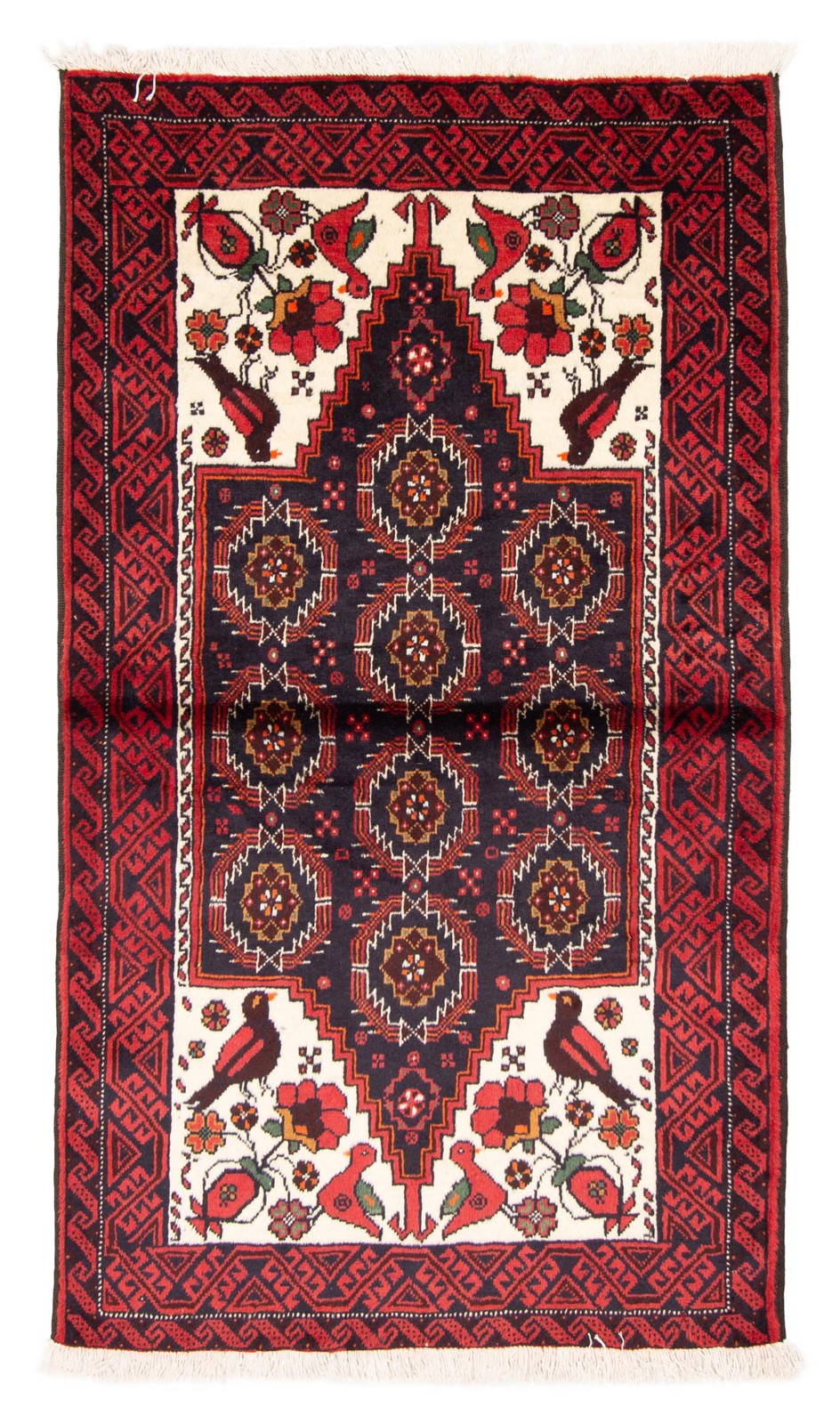 Traditional Vintage Hand-Knotted Area Rug 3\'8\