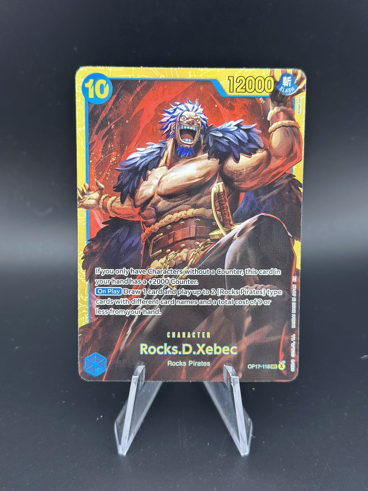 Rocks.D.Xebec (118) OP17-118 The World\'s Strongest Warriors Foil NM+