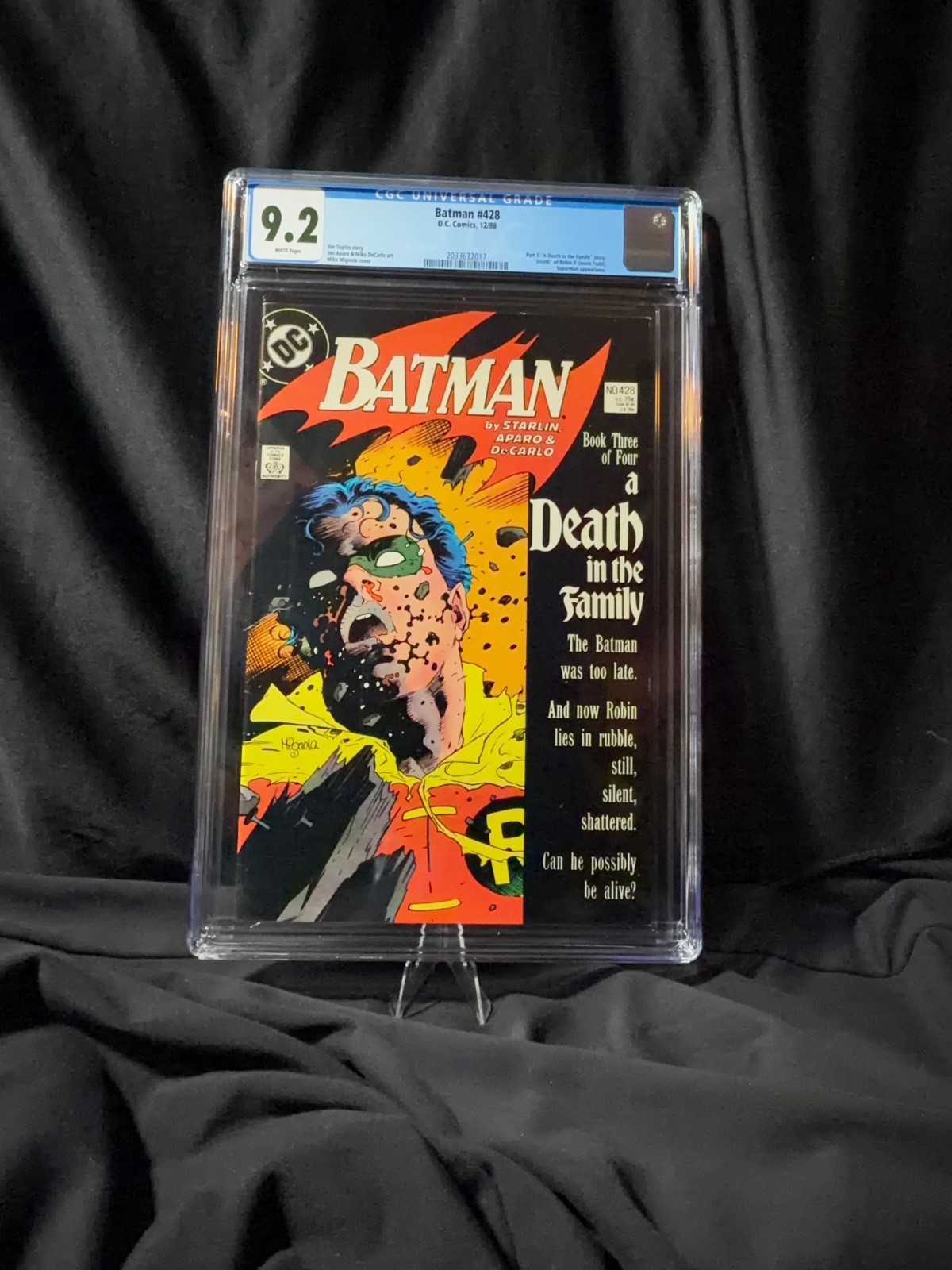 Batman #428 CGC 9.2 Death in the Family Death of Robin Jason Todd DC 1988 Batman #428 CGC 9.2 Death in the Family Death of Robin Jason Todd DC 1988