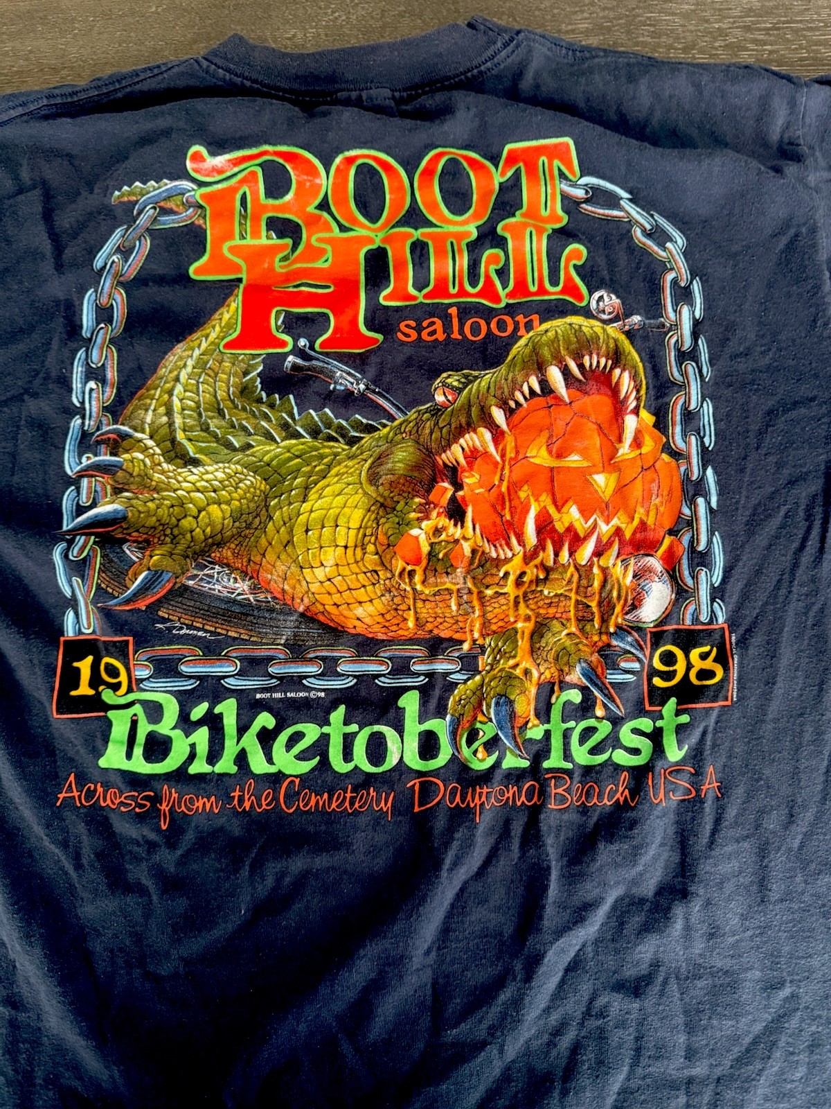 Vtg 1998 Boot Hill Saloon Shirt Mens L Biker Biketoberfest Daytona Beach 90s Vtg 1998 Boot Hill Saloon Shirt Mens L Biker Biketoberfest Daytona Beach 90s
