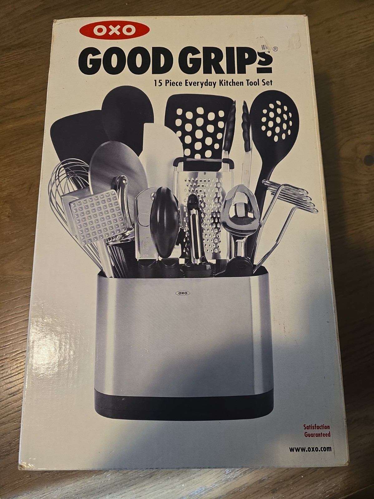 New OXO Good Grips 15 Piece Everyday Kitchen Tool Set Stainless Steel - 0S&H