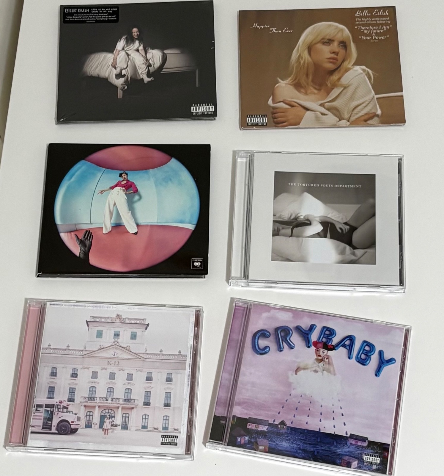 Ariana grande, Harry styles, Taylor swift, Billie Eilish, Melanie Martinez cds Ariana grande, Harry styles, Taylor swift, Billie Eilish, Melanie Martinez cds