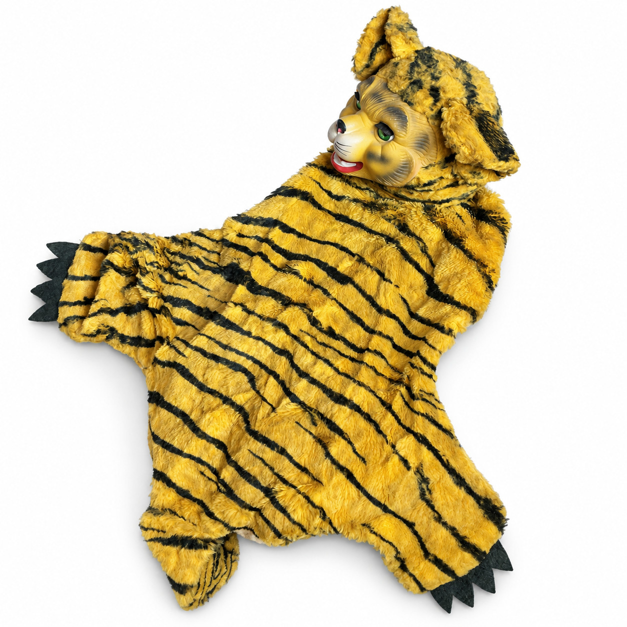 Vintage 1950s GUND Tiger Pajama Bag Rubber Face 