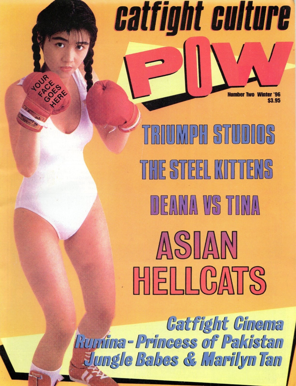 Draculina Pow Magazine 2 Catfight Cinema Marilyn Tan Mildred Burke Asian Hellcat