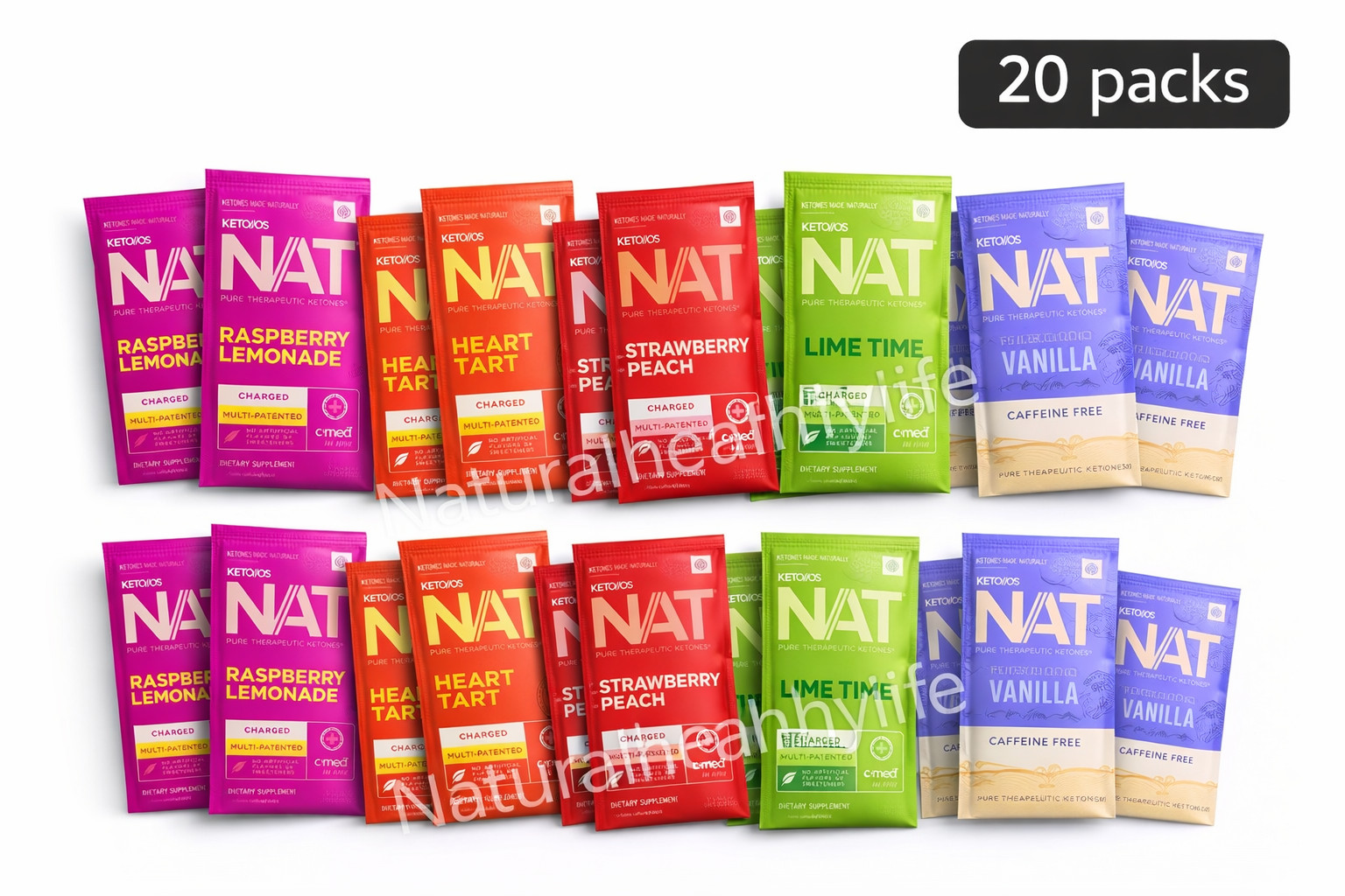 Pruvit KETONES Keto OS NAT  5, 10, 20 Packs Charged /Free Shipping /Exp 2027+