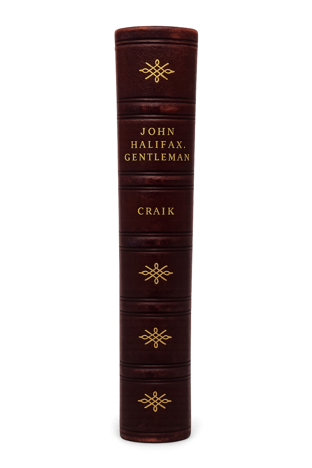 John Halifax Gentleman Mrs. Craik Antique Half Leather Mudie\'s Select Library