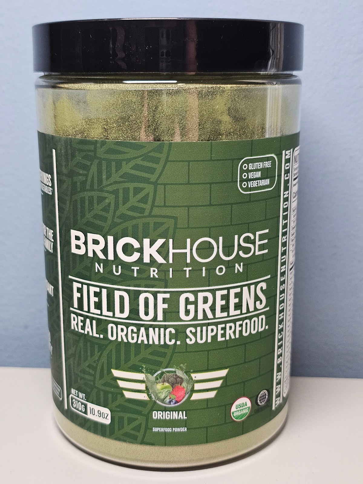 Brickhouse Nutrition Field of Greens - 10.9oz - Exp 10/27 - New Sealed Brickhouse Nutrition Field of Greens - 10.9oz - Exp 10/27 - New Sealed