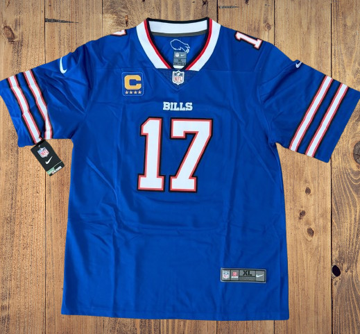 Men's Josh Allen  Buffalo Bills  #17 Blue Jersey   Limited Stitched