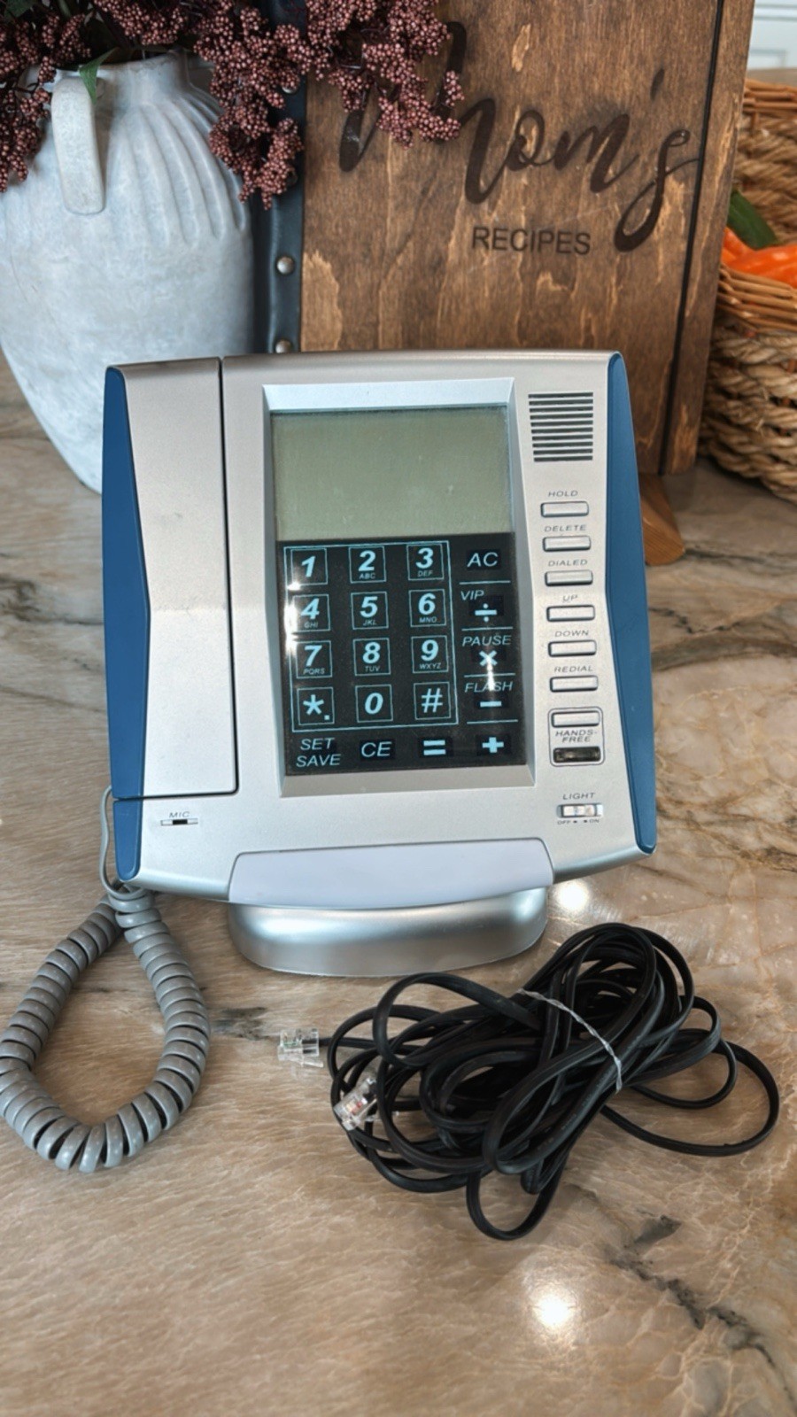 Vintage 90’s Innovage LCD Touch Panel Phone, Speakerphone & Caller ID, WORKS