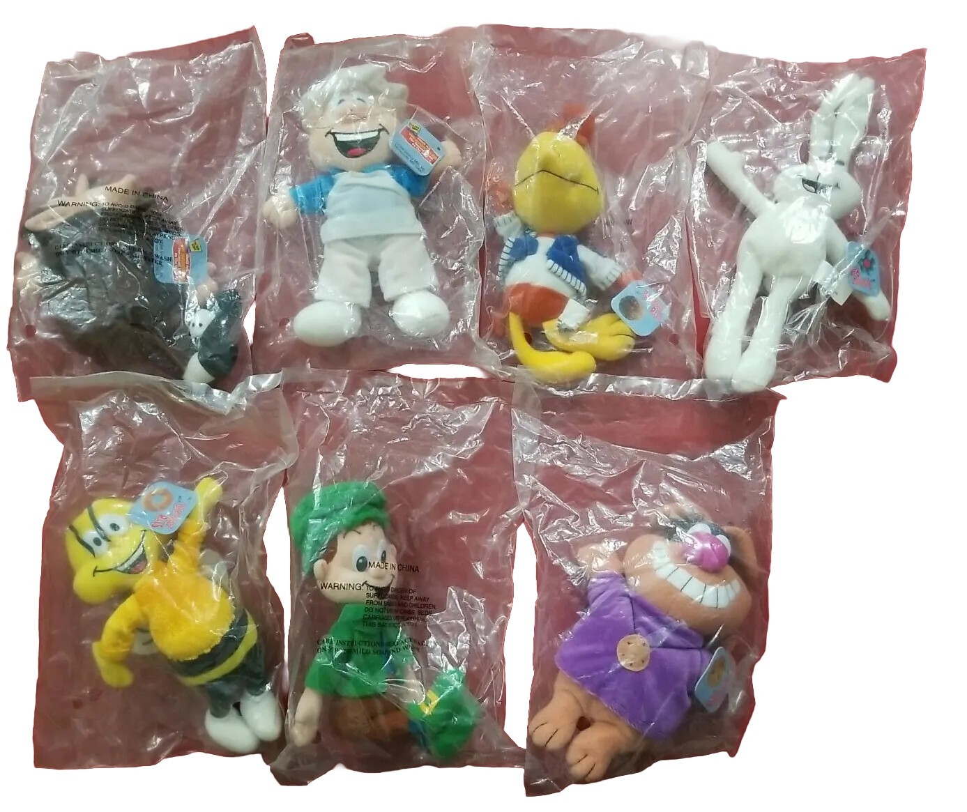 General Mills 1998 Breakfast Pals Plush Dolls - Complete Set of 7 General Mills 1998 Breakfast Pals Plush Dolls - Complete Set of 7
