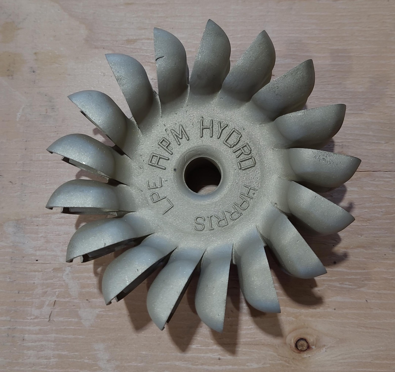 Pelton wheel for Harris Hydro Genuine Bronze Unit from Harris Hydro Electric