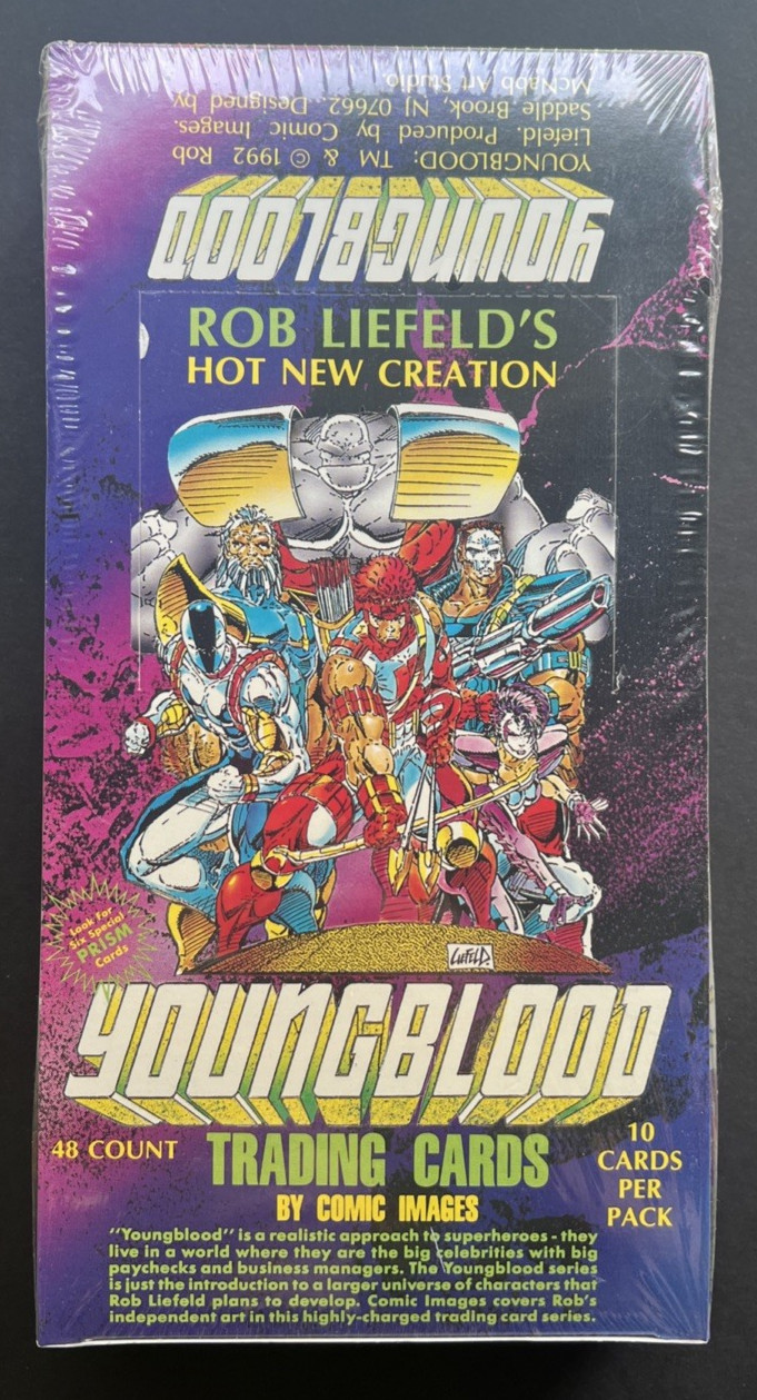 Youngblood  trading cards- SEALED BOX  48 Packs Image Comics Rob Liefeld 1992