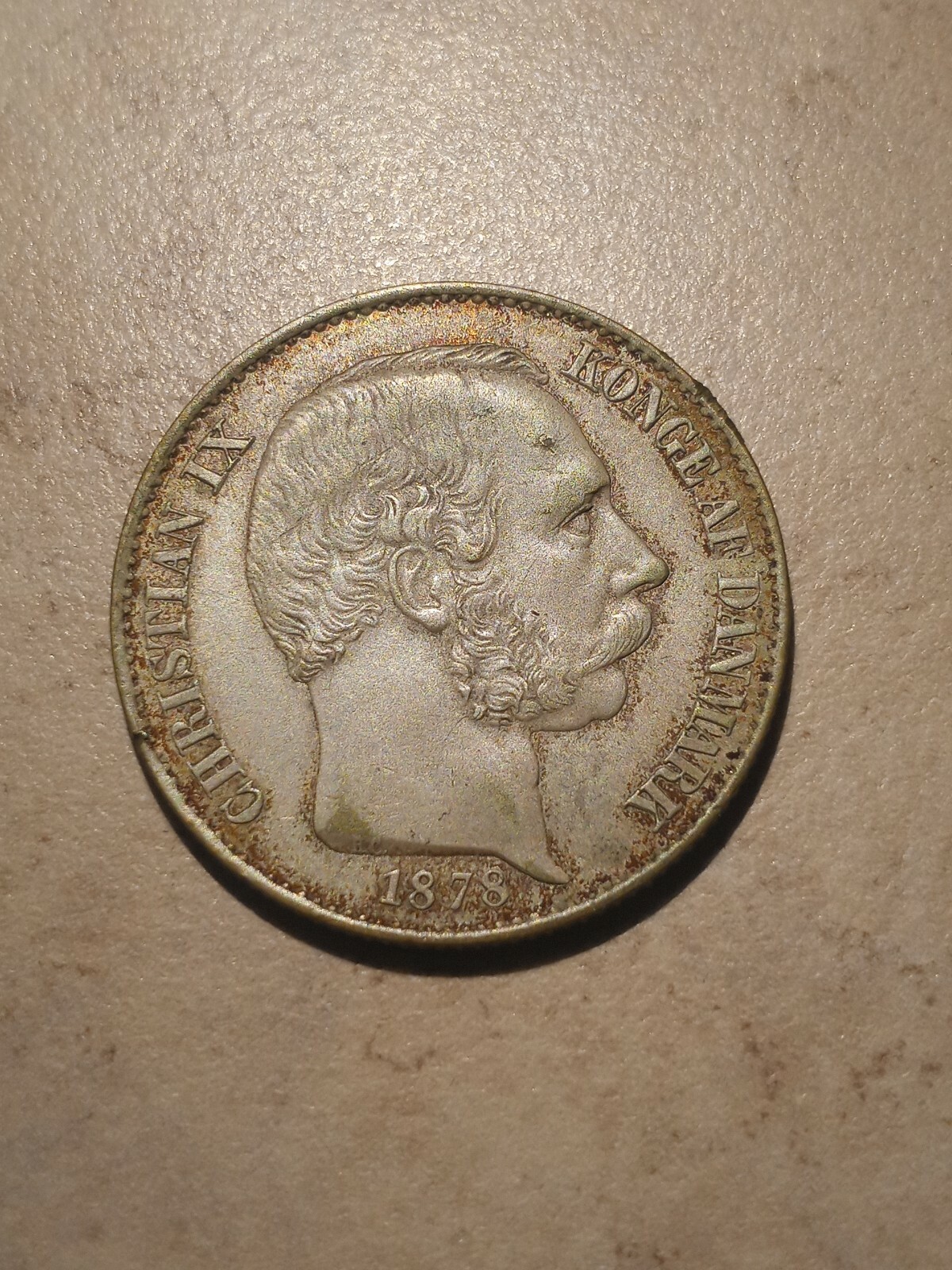 1878 Danish West Indies 20 Cents - Nice Silver Coin High Grade 