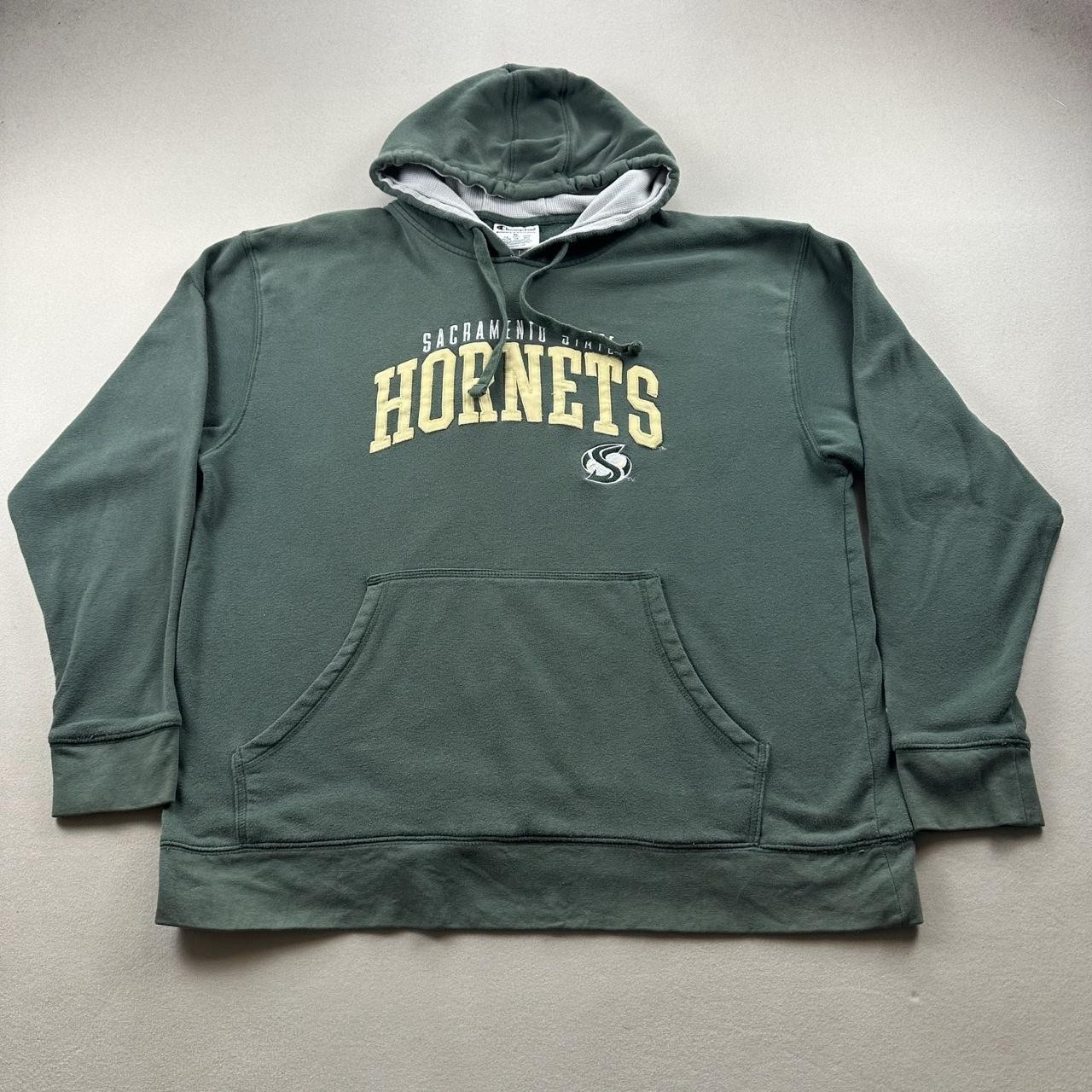 Sacramento State Hornets Hoodie Sweatshirt Mens XL Green Champion University
