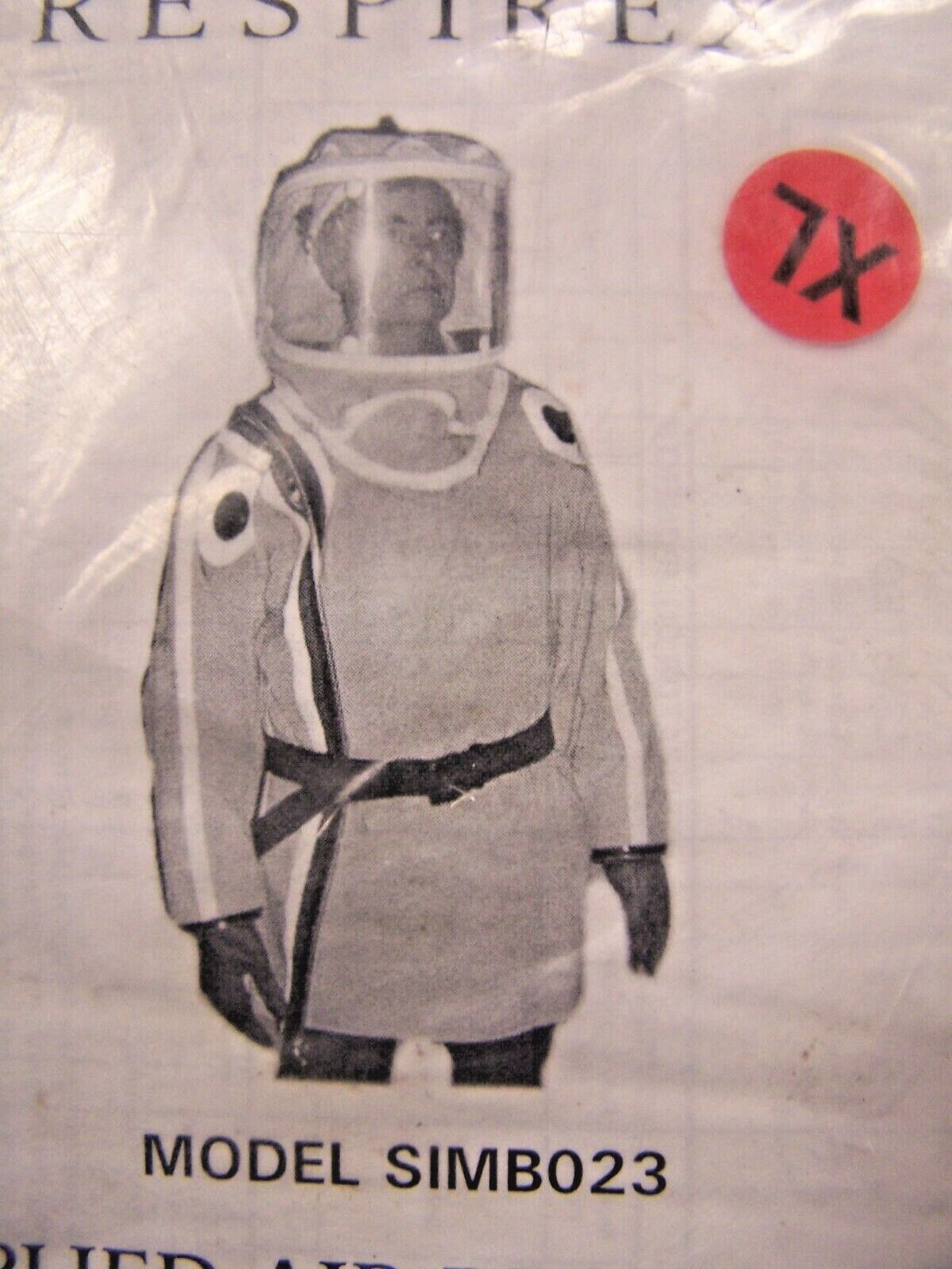 NEW RESPIREX MODEL SUPPLIED AIR RESPIRATOR BLOUSE XL SIMB023