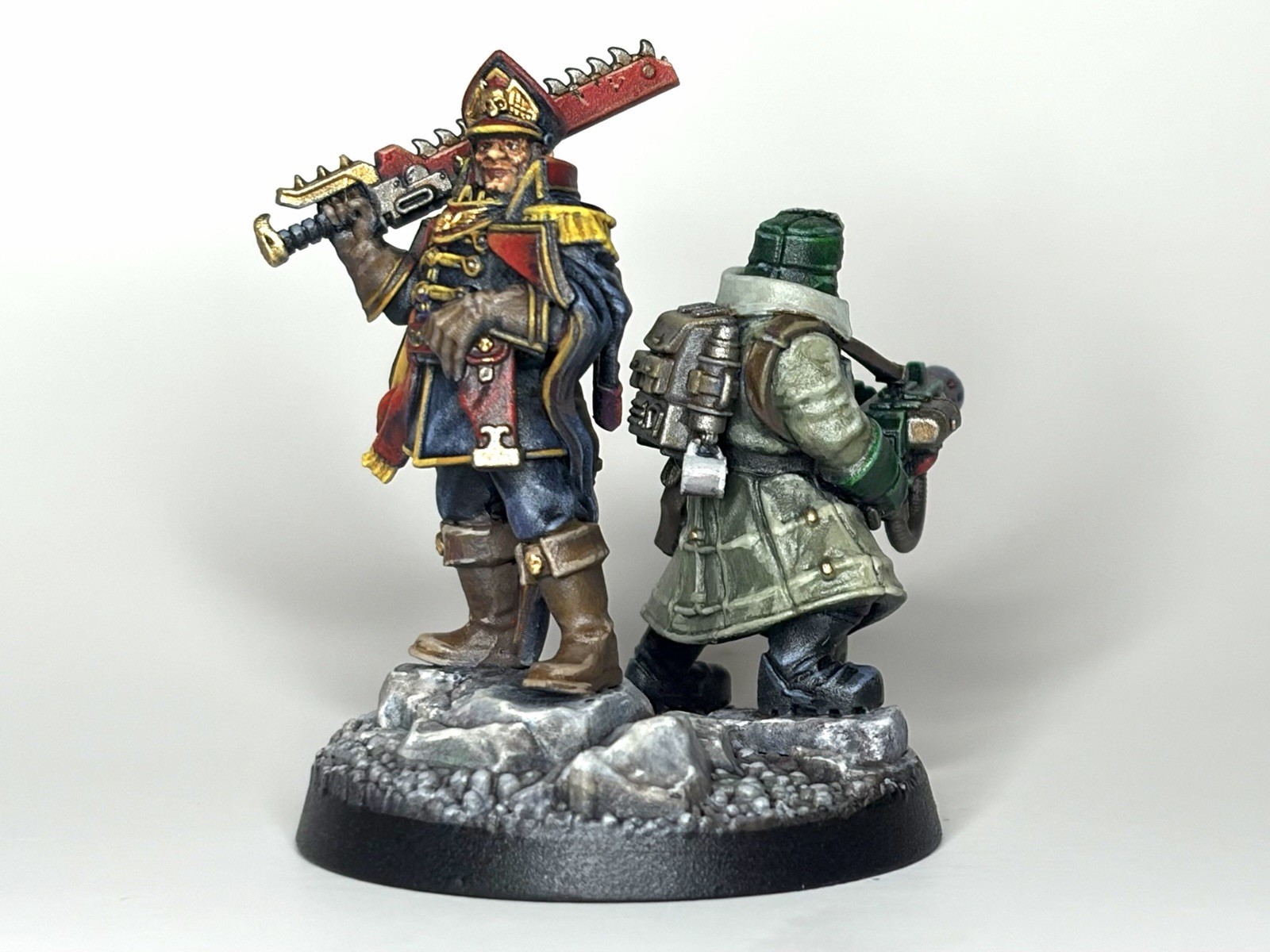 Warhammer 40K Pro Painted Caiphus Cain And Ferik Jurgen, Complete, Ready To Ship Warhammer 40K Pro Painted Caiphus Cain And Ferik Jurgen, Complete, Ready To Ship