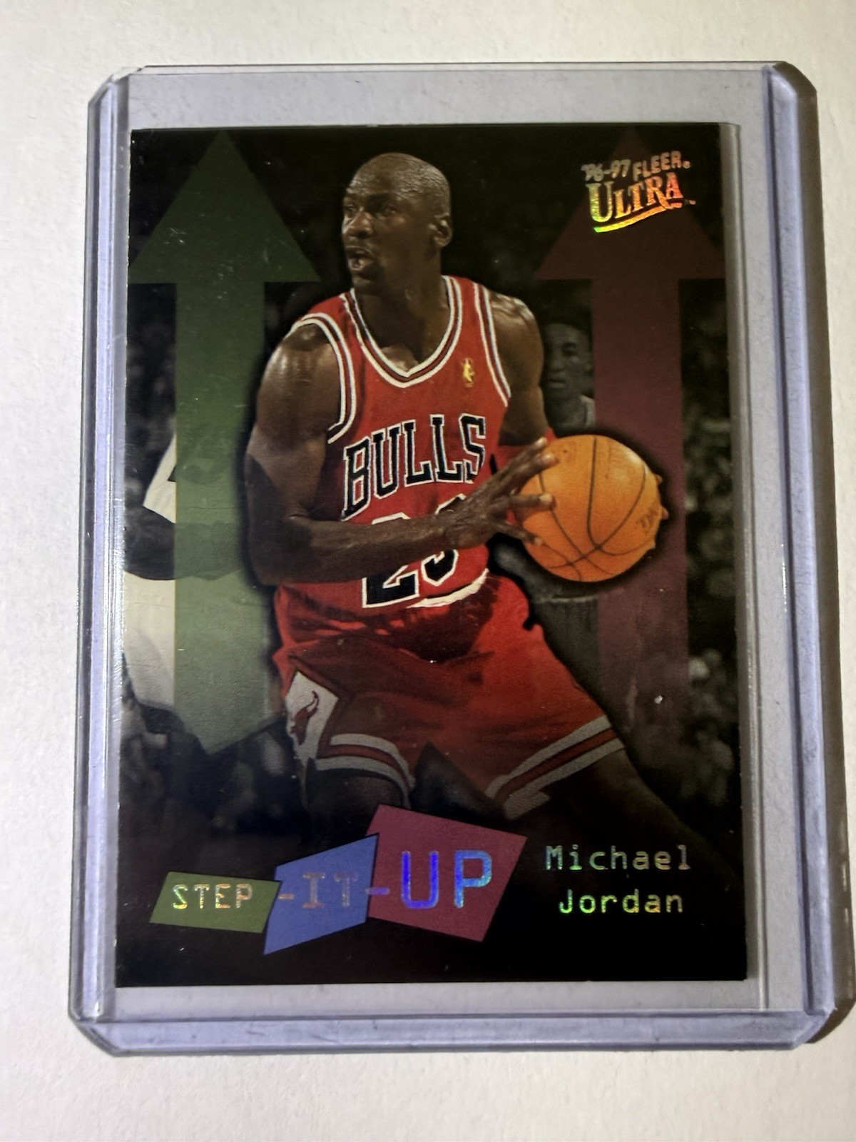1996-97 Fleer Ultra - Step-It-Up Michael Jordan #280 1996-97 Fleer Ultra - Step-It-Up Michael Jordan #280