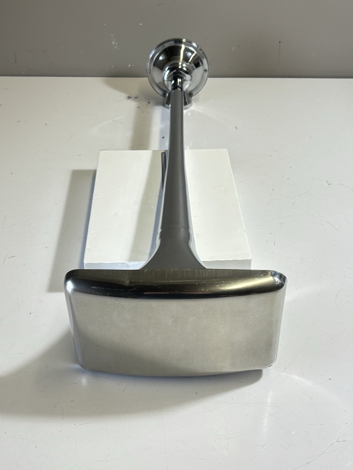 Vintage 24” Grover Semi Truck Chrome Air Horn , Rectangular End Bell W / Cover Vintage 24” Grover Semi Truck Chrome Air Horn , Rectangular End Bell W / Cover