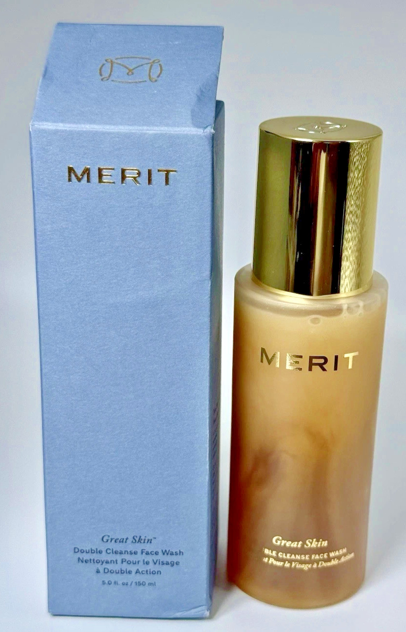 MERIT Great Skin Double Cleanse Face Cleanser Wash 5.0 fl oz / 150 ml NIB