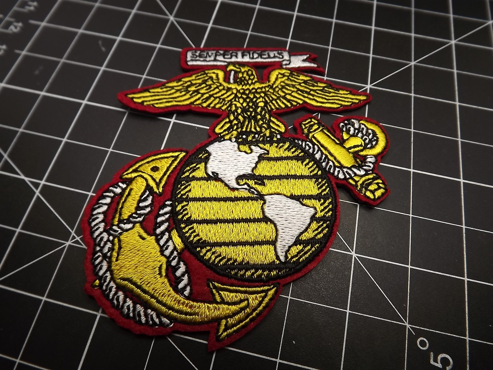 MARINE CORPS USMC SEMPER FIDELIS PATCH LOGO BRAND NEW 3-1/4\ MARINE CORPS USMC SEMPER FIDELIS PATCH LOGO BRAND NEW 3-1/4\